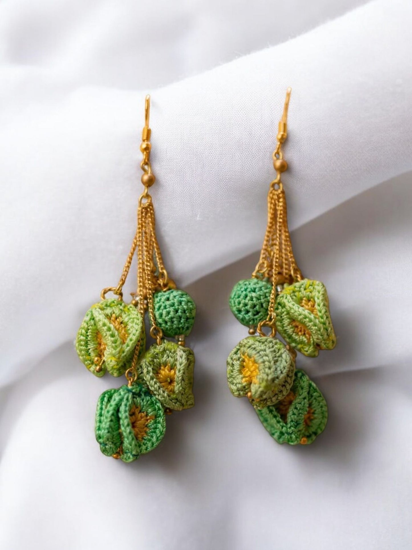 Bougainvillea Swing Earrings