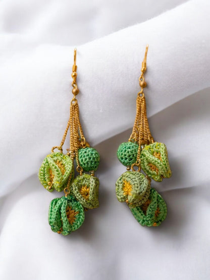 Bougainvillea Swing Earrings