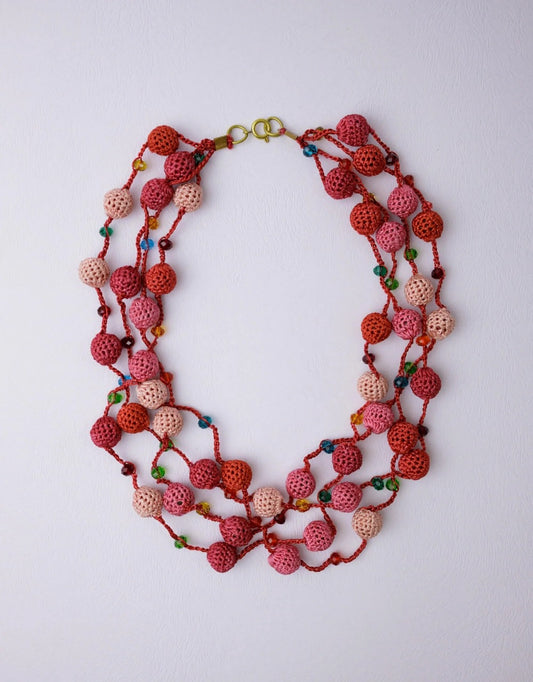 Maya Necklace ~ Pink