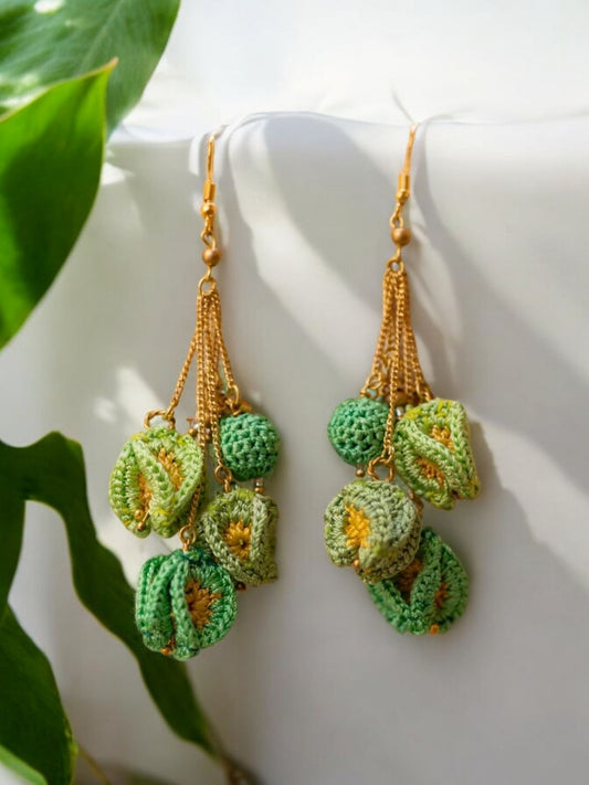 Bougainvillea Swing Earrings