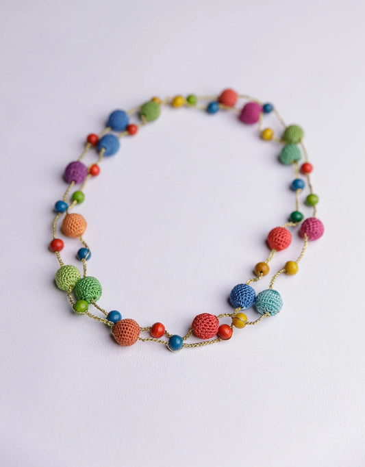 Mela Necklace ~ Multicoloured Large Beads