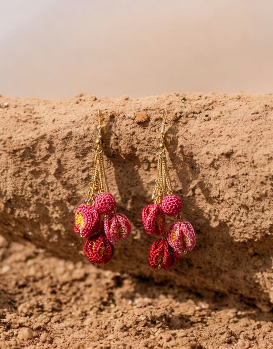 Bougainvillea Swing Earrings