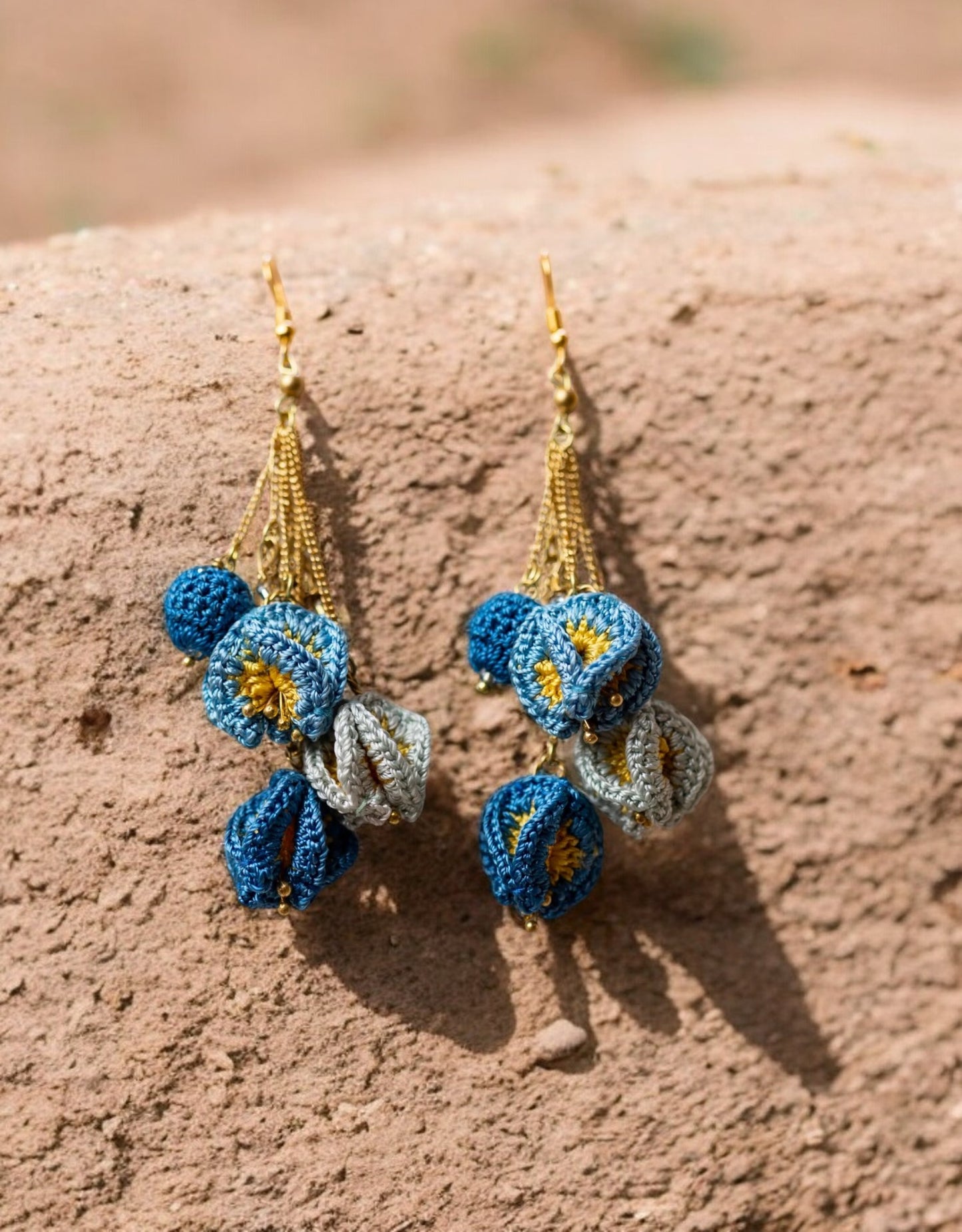 Bougainvillea Swing Earrings