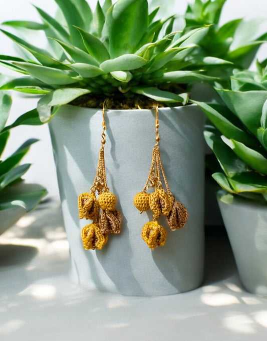 Bougainvillea Swing Earrings