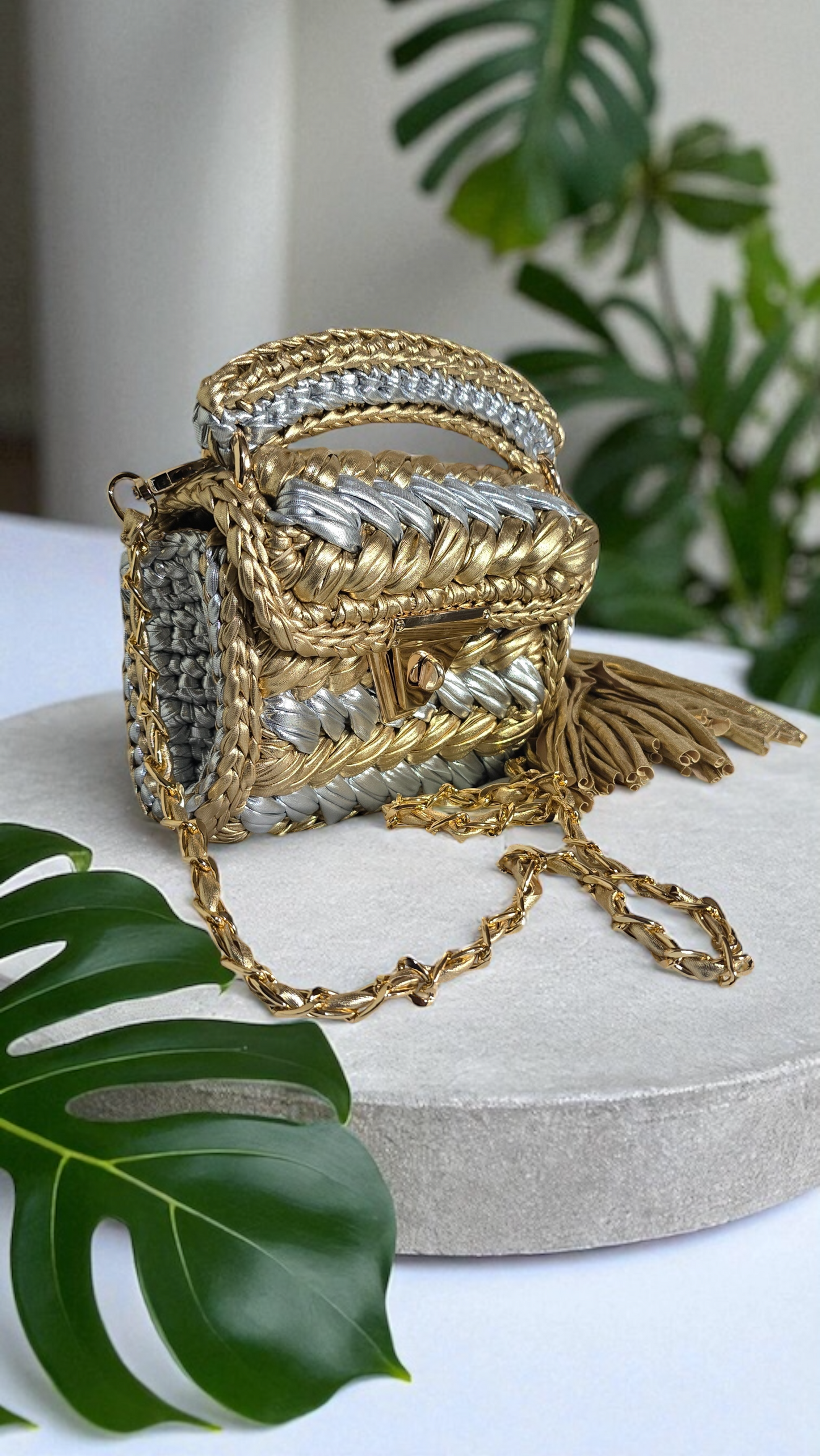 Moonlight Glam Crochet Bag