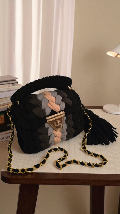 Midnight Muse Crochet Bag