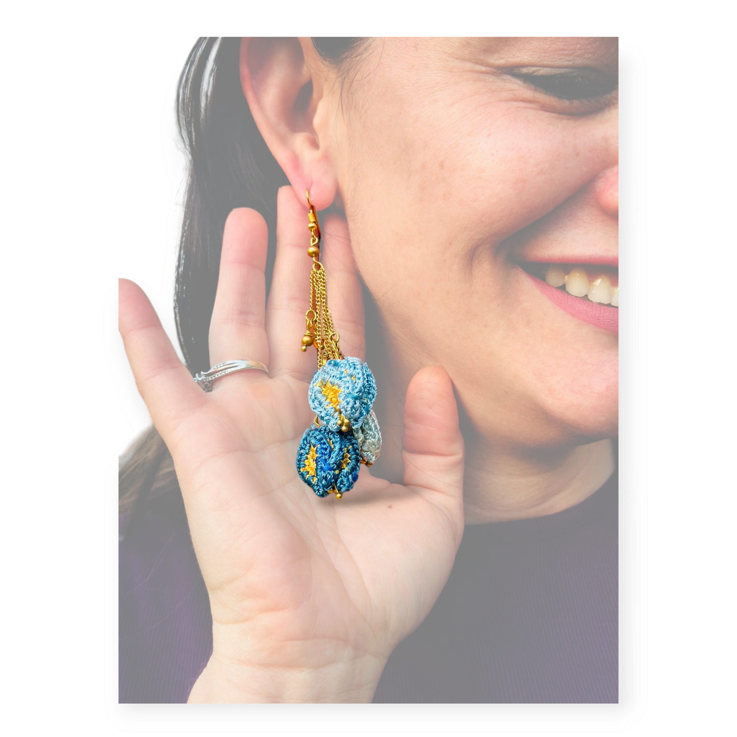 Bougainvillea Swing Earrings