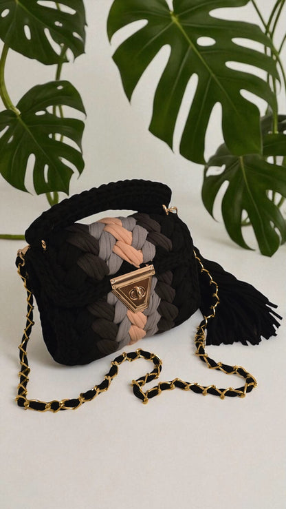 Midnight Muse Crochet Bag